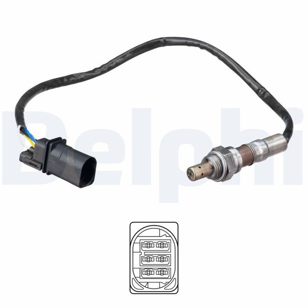 Lambdasonde FÜR Skoda Fabia II (542), VW Polo V (6R1, 6C1) - Delphi ES21149-12B1-image