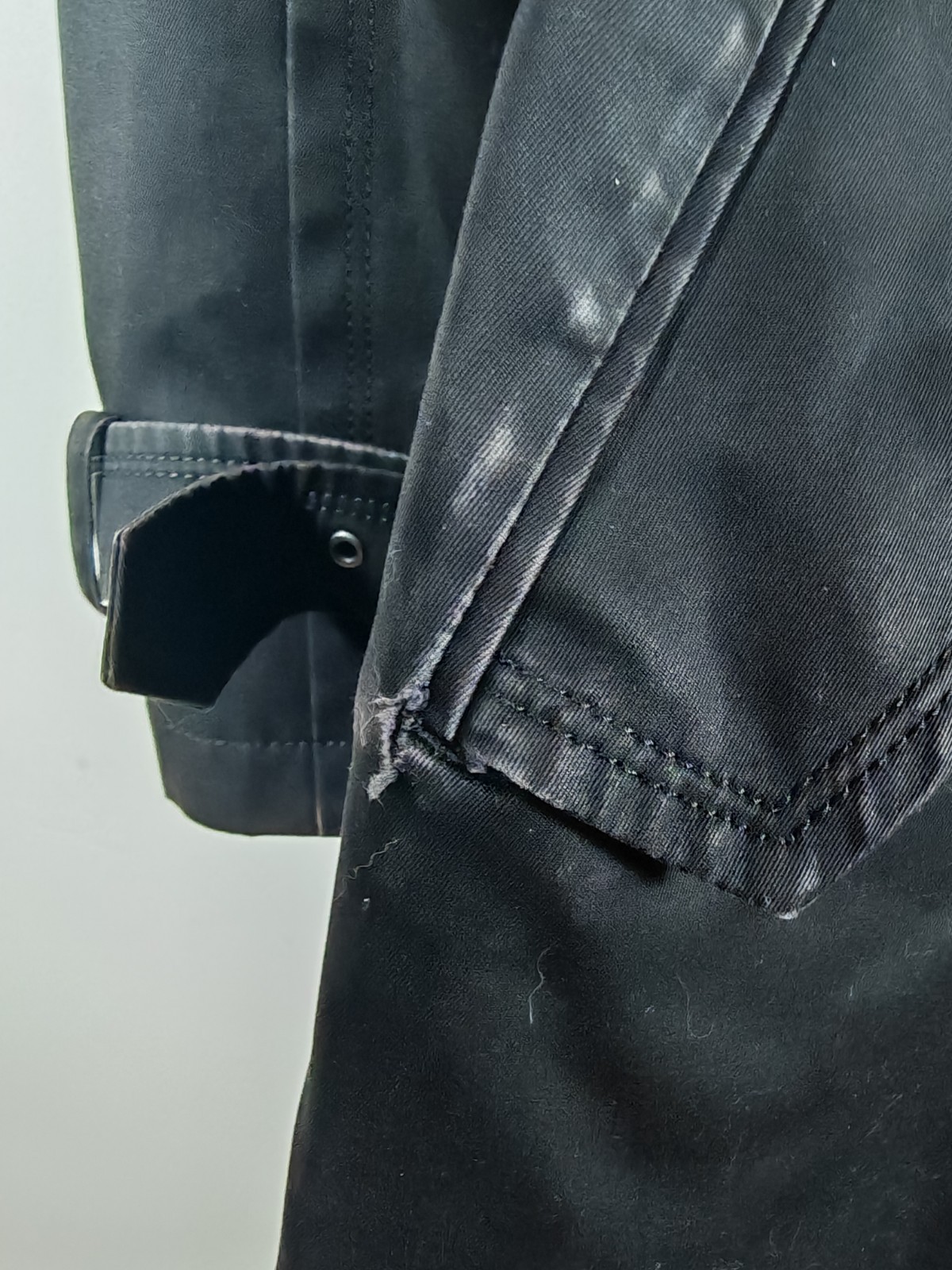 Burberry Black Label Crestbridge Mens Black Trench Coat Size LL Detachable Liner image 7