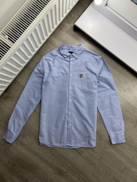 Men Lyle & Scott Shirt Blue 38 / M / 46