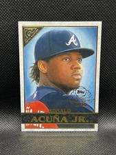 2020 Topps Chrome Ronald Acuna Jr. GALLERY PREVIEW NATIONAL BASEBALL CARD #GP-2