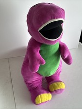2017 Fisher Price Jumbo 26  Speak N Sing Barney Plush Toy - Works
