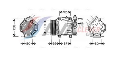 Kompressor Klimaanlage AVA Clever Choice FDAK431 für VOLVO S40 12V FORD FOCUS 2