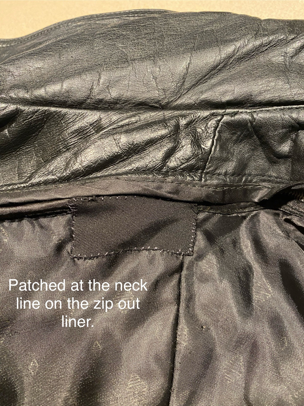 Vtg Bermans Leather Bomber Jacket Black With Zip Out Lining Mens Size 50 B