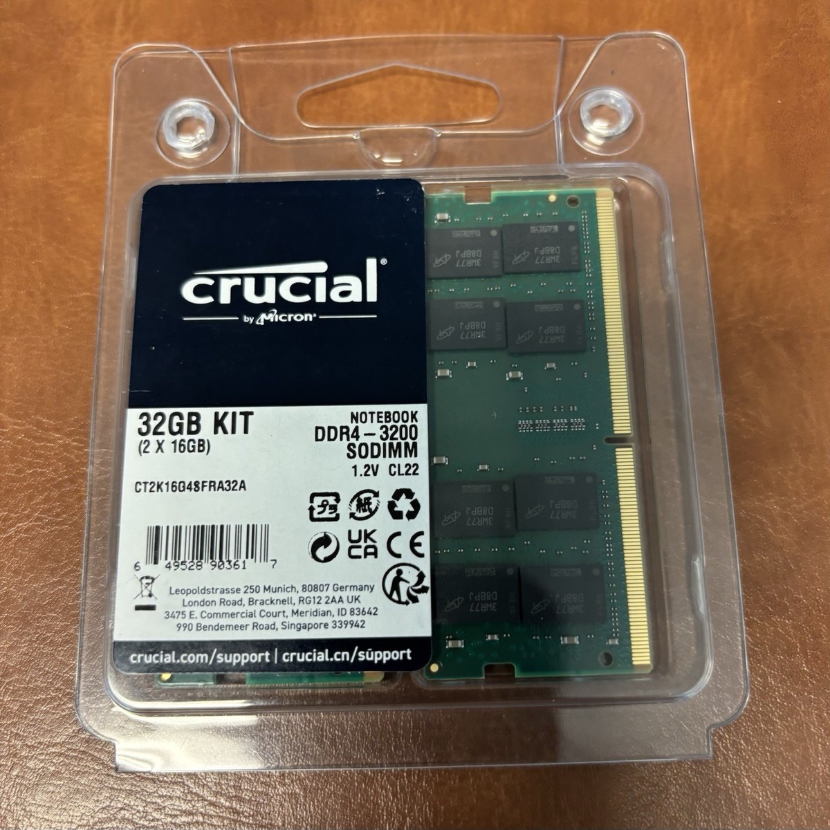 DDR4-3200 32GB Crucial_Micron純正チップの高信頼製品 DDR4-3200 32GB Crucial_Micron純正チップの高信頼製品 DDR4-3200 32GB