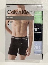 Calvin Klein Boxer Briefs 3-Pack Stretch Microfiber Multicolor Size Medium