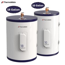 Thermomate 10/18 Gal Electric Water Heater w/Adjustable Thermostat for Apartment