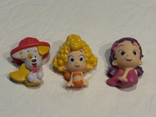 Lot 3 Bubble Guppies Water Squirters Bath Toy - Bubble Puppy - Deema - Oona