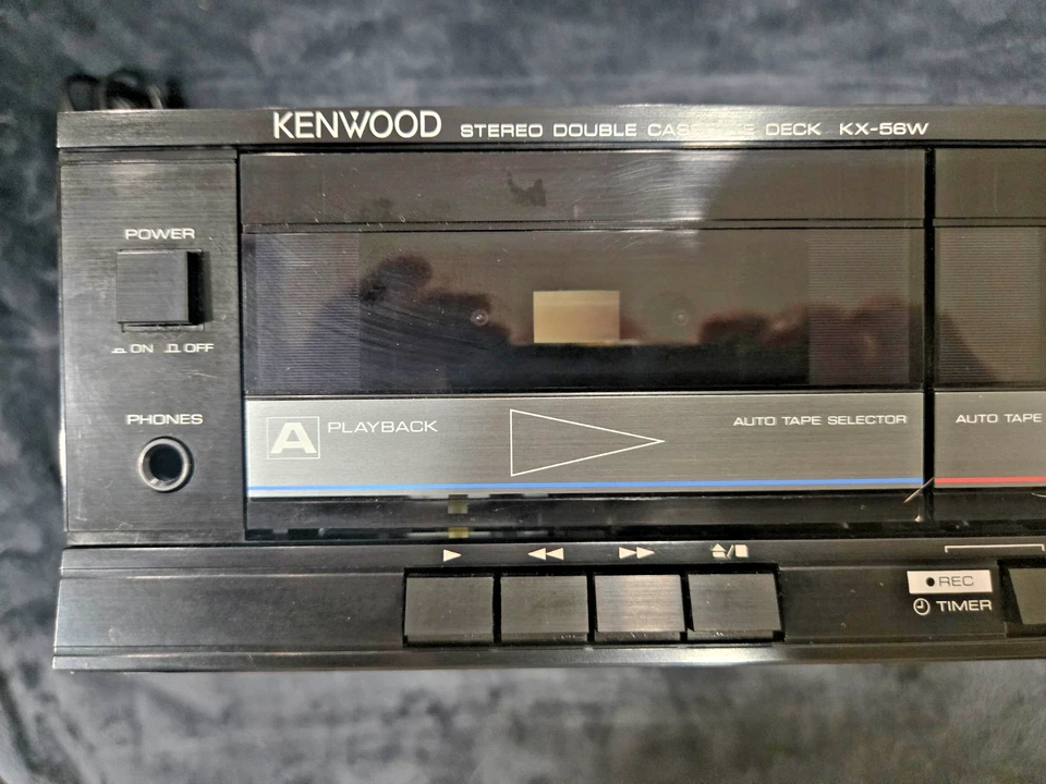 Kenwood KX-56 Estéreo Cassette Deck - Reparado, Cinturones Nuevos, Limpio, Probado, Demag Foto 2 de 4