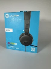 JLab JBuddies Learn Kid Safe Wired On-Ear Headphones w/ Retractable Boom Mic