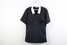 Deadstock Vintage 90s Mens Size Small Silky Collared Referee Soccer Jersey USA