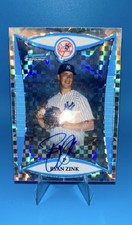 2008 Topps Bowman Chrome Ryan Zink X-Fractor Auto Rookie /250 Yankees