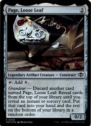 Page, Loose Leaf #250 Foil - Secrets of Strixhaven MTG