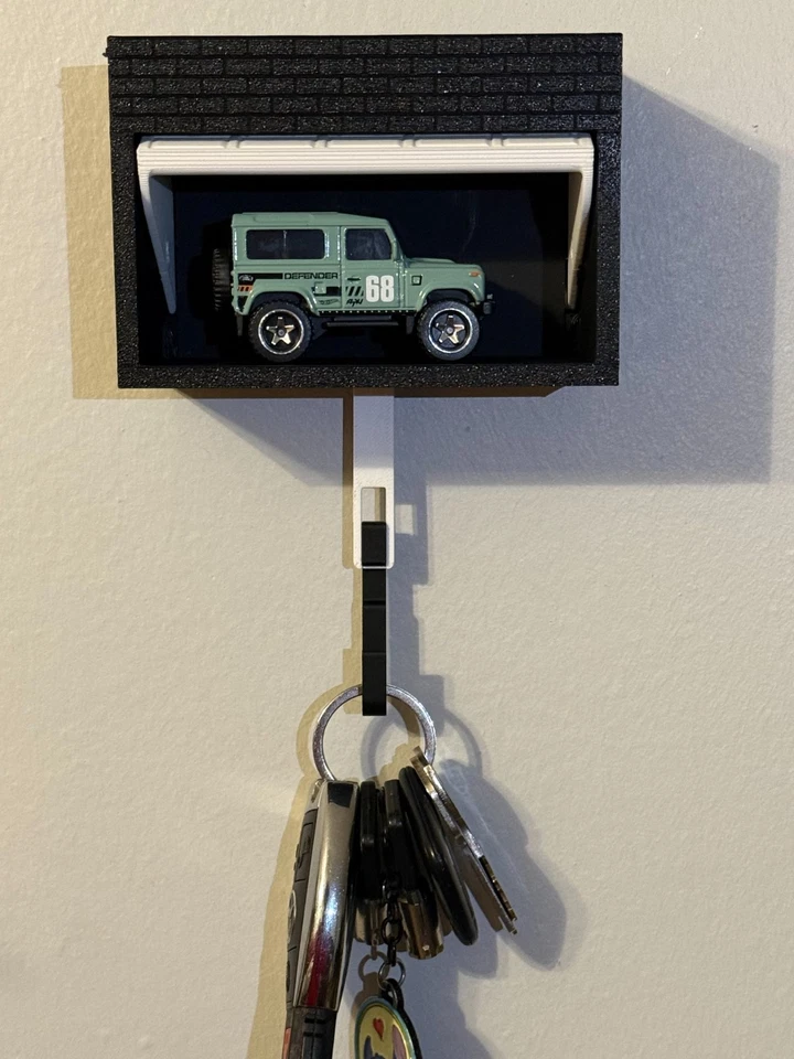 Мини гаражный держатель для ключей с открывающейся дверью — дисплей в масштабе 1:64 - Изображение 3 из 4