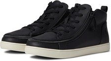 NEW Billy Footwear Women Sneaker Mid Top Zip Up Black Adaptive Size 7 M RY2530