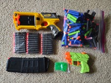 Hasbro NERF Lot - MAVERICK N-STRIKE, Loose and Sealed Darts, Magazine
