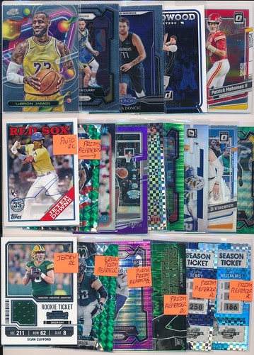 LOADED 1000 CARD PATCH AUTO #'D JERSEY ROOKIE INSERT SPORTS CARD COLLECTION LOT - Picture 8 of 12