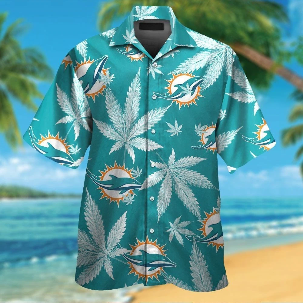 Miami Short Sleeve Button Up Tropical Hawaiian Shirt VER09