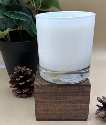 Handmade 10.5 oz. White Glass All Natural Soy Candle  You Select Scent  Handmade