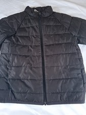 Wonder Nation Black Hooded Puffer Jacket Girls Size 6-7