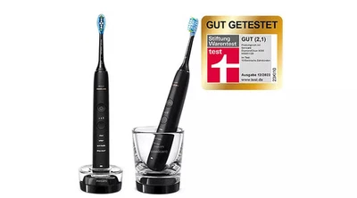 Philips Sonicare DiamondClean 9000 2x Elektrische Schallzahnbürsten - Schwarz