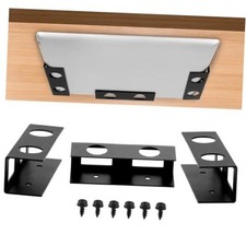 Under Desk Laptop Mount 3 Pieces Hard Aluminium Under Desk Laptop Holder