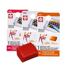  New Sakura Koi Watercolor Half Pan Refill   Choose Your Color 84 Shades 
