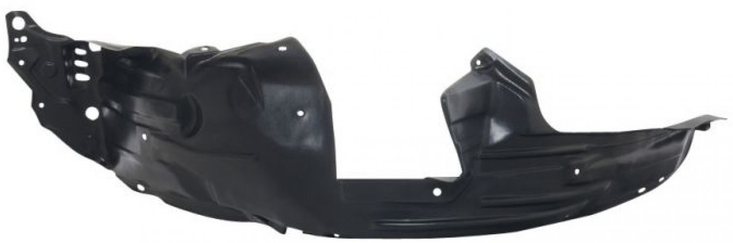 Pare-boue d'aile avant gauche pour Honda Jazz et Fit 2008-2015 en plastique ABS noir
