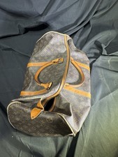 Louis Vuitton Monogram Brown Leather Duffle Bag Carry On vintage