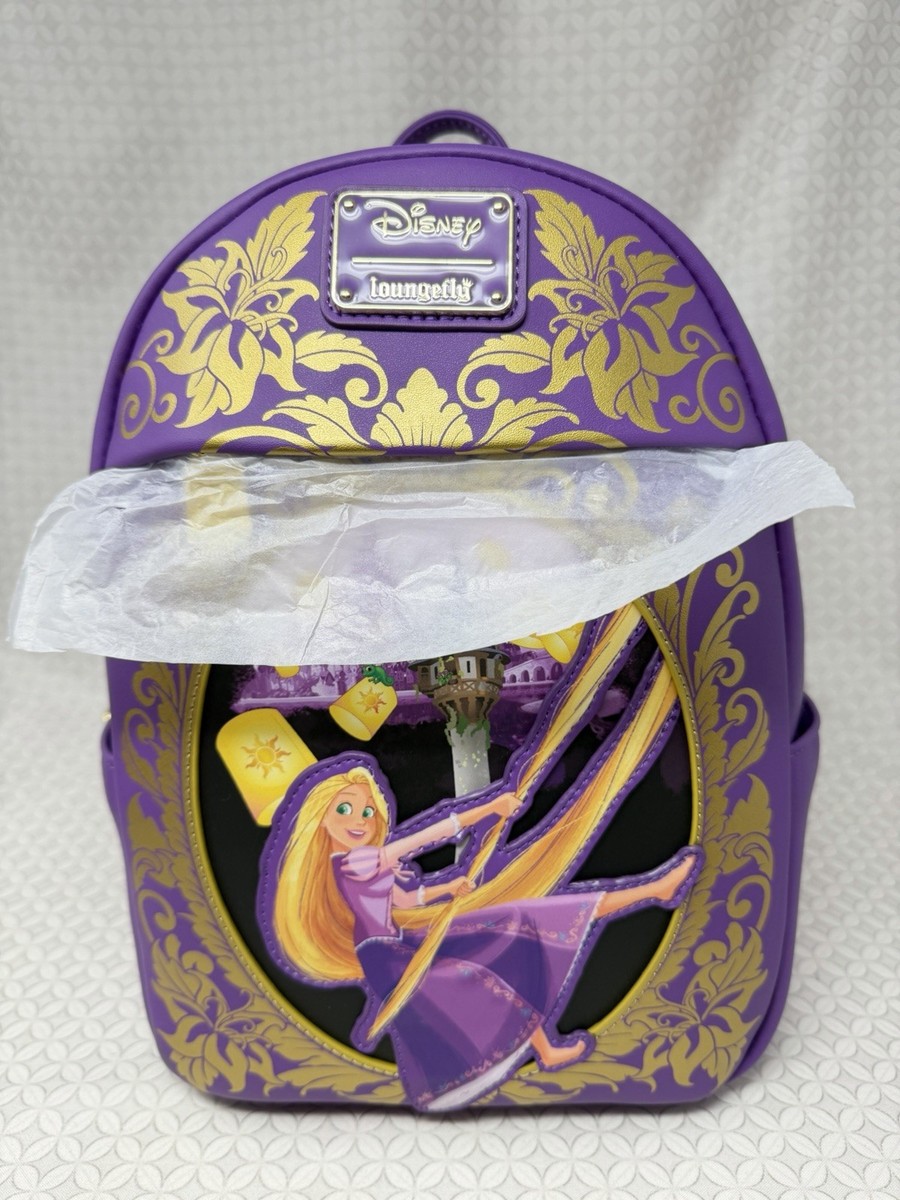 Boxlunch Loungefly Disney Tangled Rapunzel Purple and Gold 