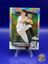 2025 Bowman Chrome Draft Briggs McKenzie BDC-81 Refractor 1st Prospect Braves