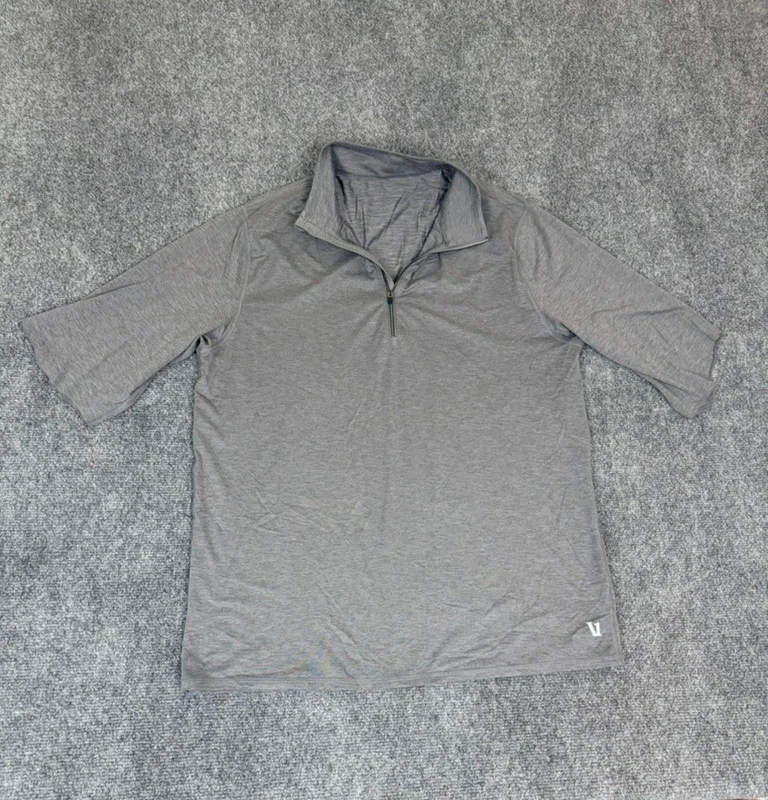 Vuori Easy Performance 1/4 Zip Pullover Mens Short Sleeve Size Large