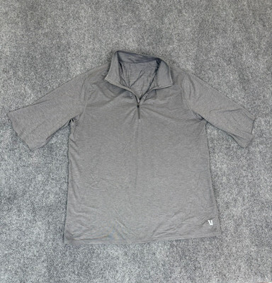 Vuori Easy Performance 1/4 Zip Pullover Mens Short Sleeve Size Large