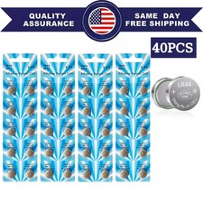 40PCS AG13 LR44 A76 357 357A LR1154 SR1154 SR44 1.5V Button Battery Coin Cell US