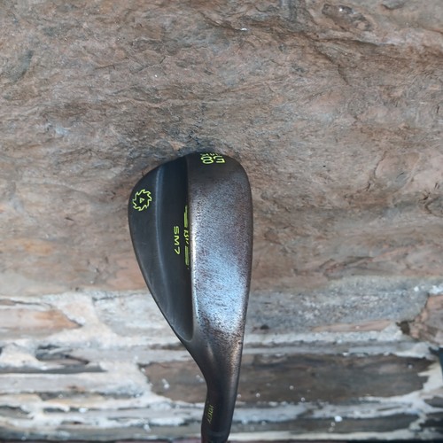 RH Titleist Vokey Raw Finish SM7 Sand or Lob Wedge 58° Steel Shaft 58-14 K Grind - Picture 3 of 5