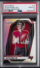 2024 PANINI PRIZM ROOKIE VARIATION #14 JALEN MCMILLAN PSA 10