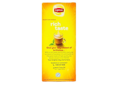 Lipton Yellow Label Tea International Blend 100 Tea Bags - Picture 4 of 4