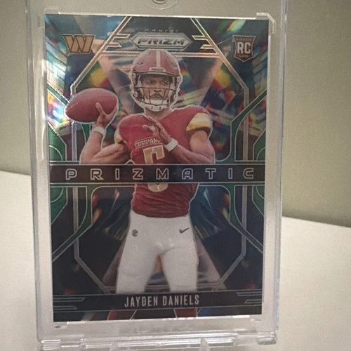 2024 Panini Prizm - Prizmatic Jayden Daniels #3 Green Wave Prizm (RC)
