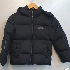 National Geographic Kids Black Down Padding Jacket - Size 130