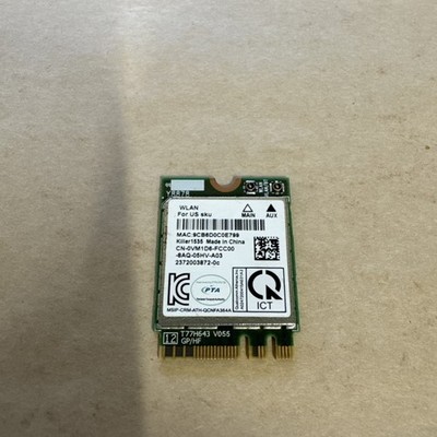 Qualcomm Atheros Killer 1535 QCNFA364A M.2 WLAN Bluetooth 4.1 Dell Wi-Fi Card