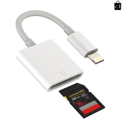 [Apple MFi Certified] SD Card Reader for iPhone/iPad,Lightning to SD Card Camera