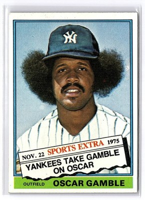 1976 Topps - Traded Oscar Gamble #74T - Yankees * High Grade * High Res Scan *