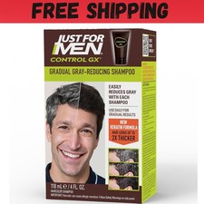 Just For Men Control GX Grey Reducing Shampoo, Gradually Colors Hair, 4 Ounce