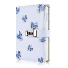 A5 Creative Password Journal with Lock PU Leather Diary with Combination
