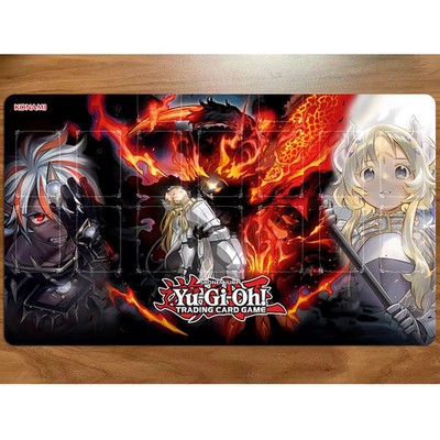 The Fallen The Virtuous Fallen of Albaz Playmat Game Card YuGiOh