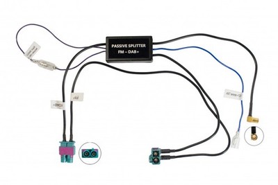für VW Up DAB+ Antenne Splitter doppel 2x Fakra SMB Antenne Adapter