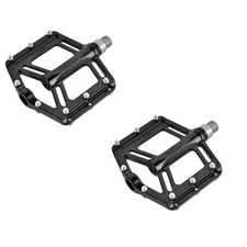 pair of flat pedals with replaceable pins and black aluminum cage PED/MG6AL WEL