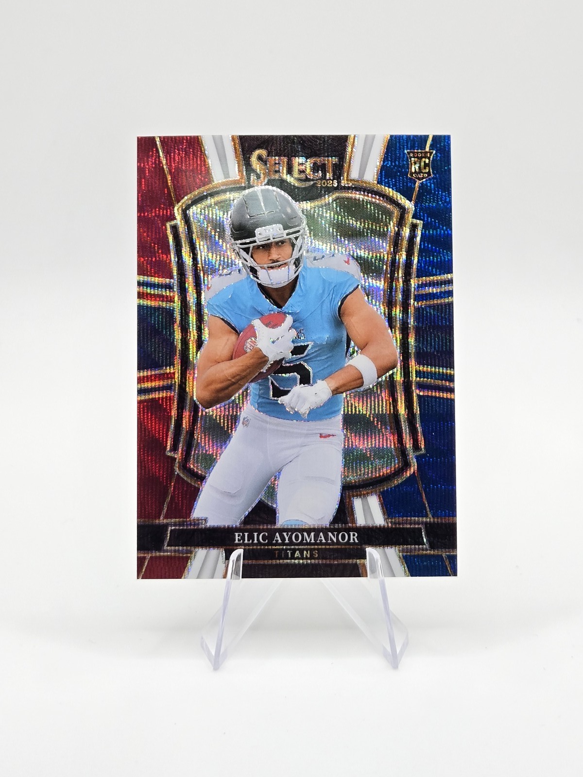 Elic Ayomanor 2025 Panini Select RC Tri-Color Prizm SP #/299 #127