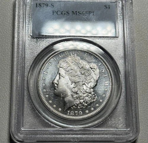 1879-S PCGS MS65 PL  Morgan Silver Dollar $1 Proof Like Nice Cameo