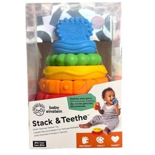 Baby Einstein Stack  Teethe Baby Toy Multi-Textured Teether Toy Brand New