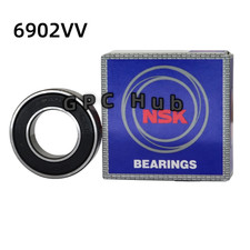 2PC NEW NSK 6902VV 15X28X7MM Double Rubber Sealed Bearings MADE IN JAPAN 